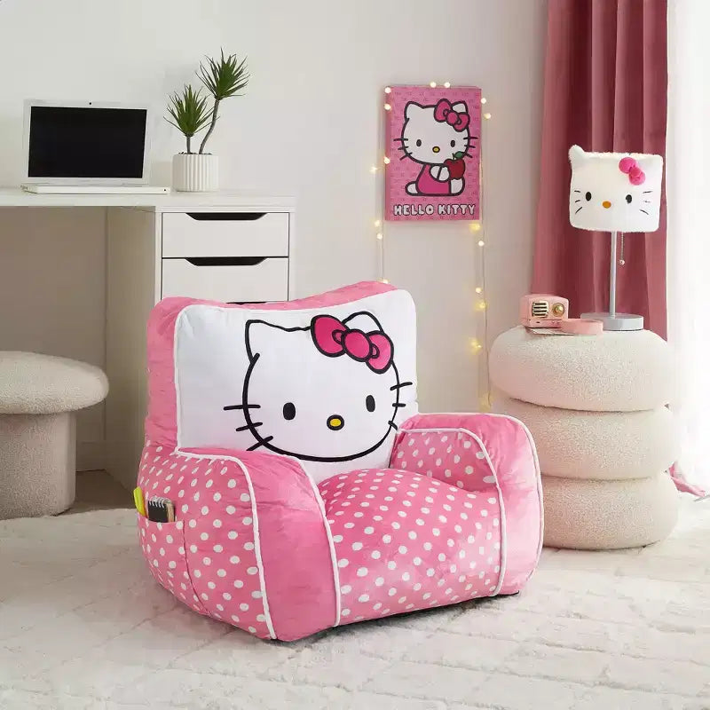 Sedia per bambini in gommapiuma rosa compressa – 1 posto