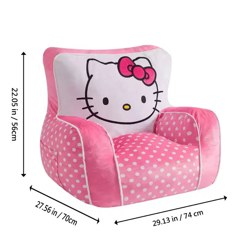 Sedia per bambini in gommapiuma rosa compressa – 1 posto