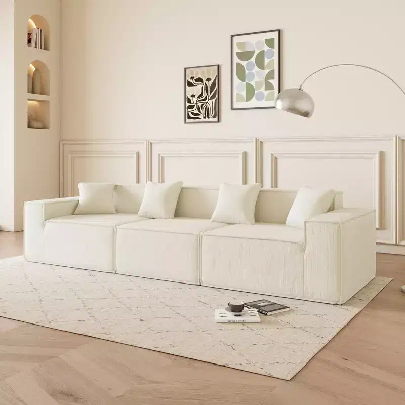 Divano sezionale a L in velluto grigio, chaise longue reversibile, 5 posti, 2 pezzi