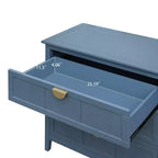 Mobile Contenitore a 3 Cassetti in Legno Marrone, Singolo