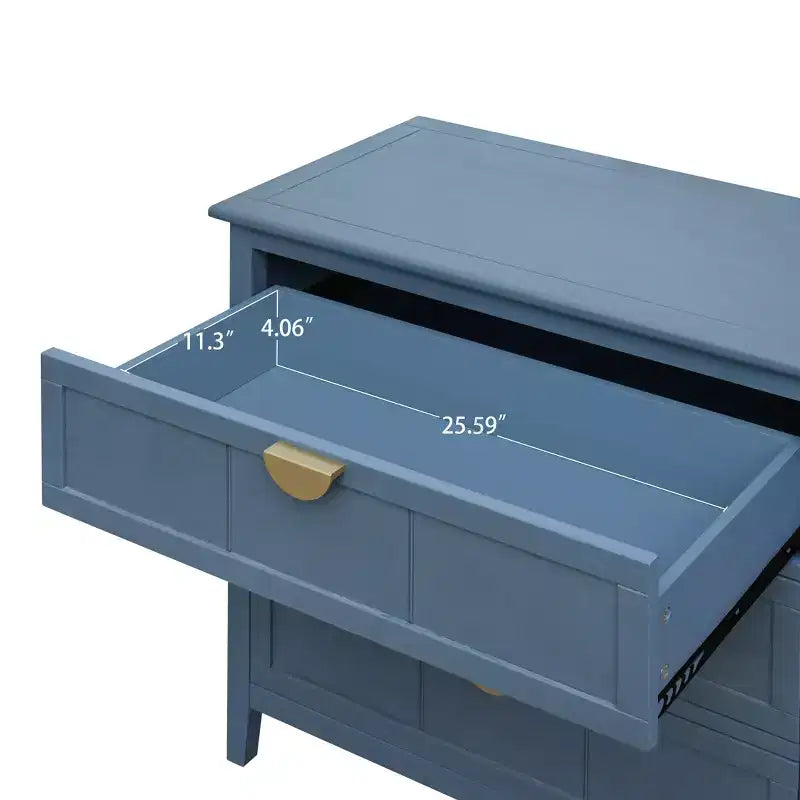 Mobile Contenitore a 3 Cassetti in Legno Marrone, Singolo
