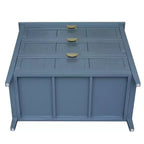 Mobile Contenitore a 3 Cassetti in Legno Marrone, Singolo