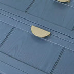 Mobile Contenitore a 3 Cassetti in Legno Marrone, Singolo