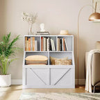 Libreria vintage grigia per bambini e organizer per giocattoli, 3 cubi aperti, 1 bambino