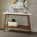 GDFStudio Effie Wood 48Console Table with Shelf
