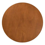 Set da pranzo rotondo grigio e noce, 5 pezzi, 4 posti