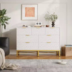 Cassettiera a 7 cassetti in legno e metallo, bianco/nero, per 1 persona