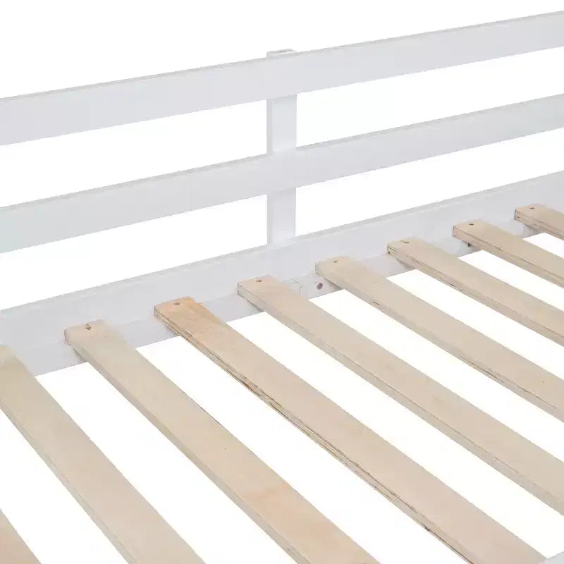 Letto a castello stile casa, con scivolo e scaletta, da una piazza e mezza, color espresso/grigio/bianco, per 2 bambini