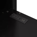 Letto a soppalco da gaming per adulti con scrivania, armadio, LED e USB – singolo – Blu/Verde/Rosso