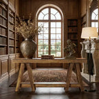 JVNOXK 2-Tier Farmhouse Hall End Table with A-Frame Rustic Side Table for Living Room