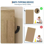 Armadio a 2 ante, bianco/legno, singolo