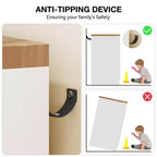 Armadio a 2 ante, bianco/legno, singolo