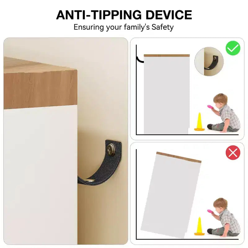 Armadio a 2 ante, bianco/legno, singolo