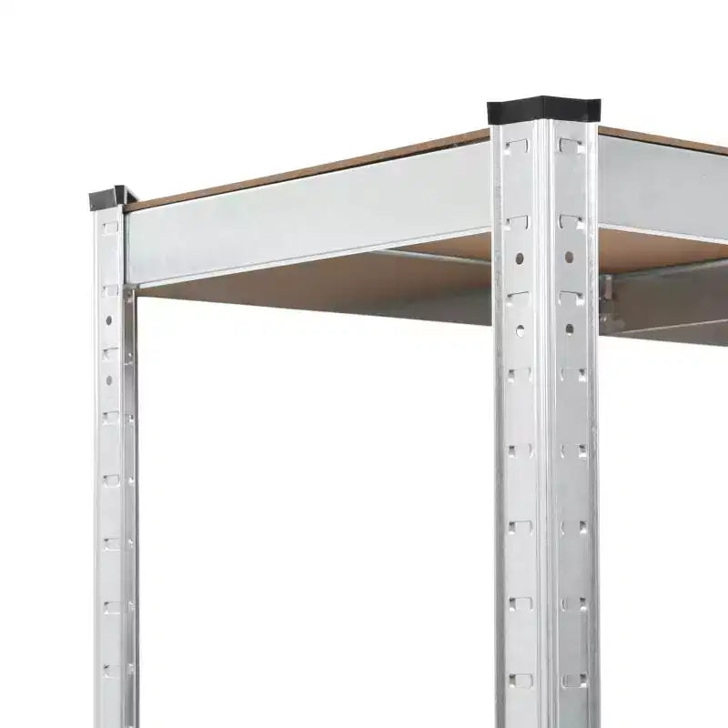 Scaffale portaoggetti a 5 ripiani, argento, set da 5