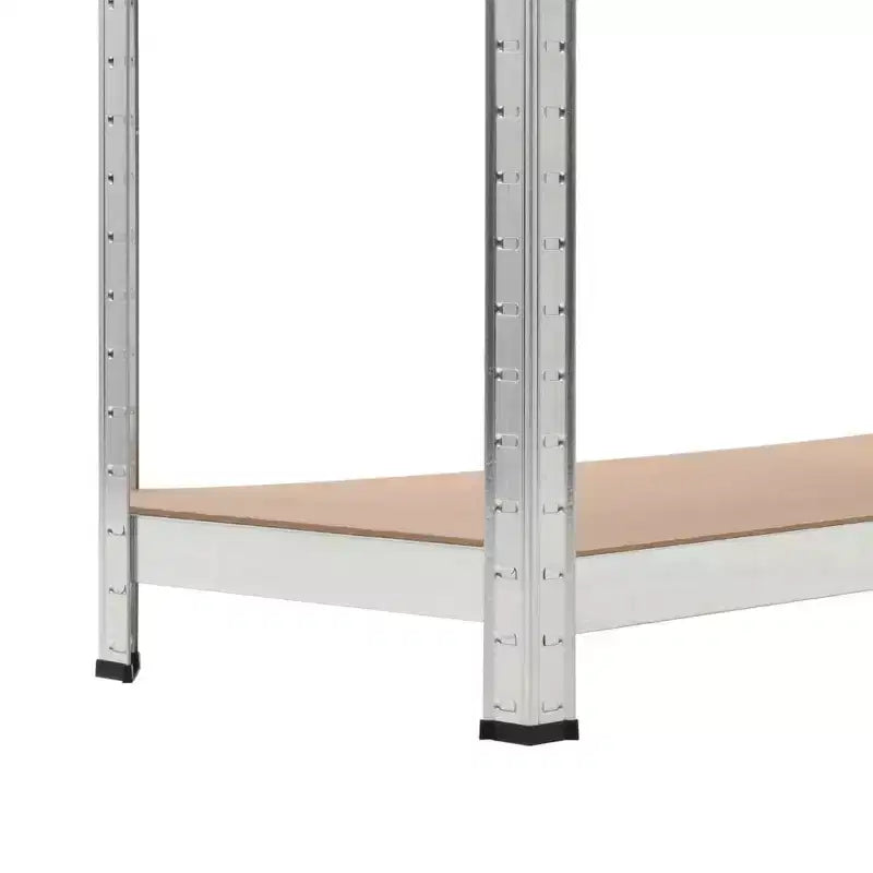Scaffale portaoggetti a 5 ripiani, argento, set da 5