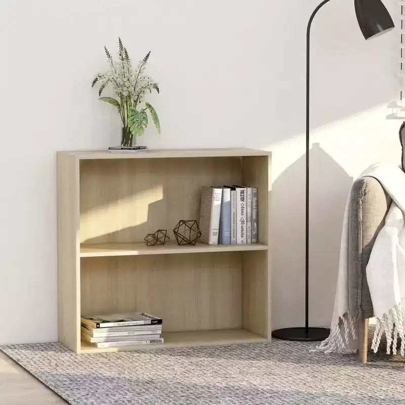 Mobile libreria a muro Sonoma Oak, 2 ripiani, legno ingegnerizzato, assemblaggio per 1 persona