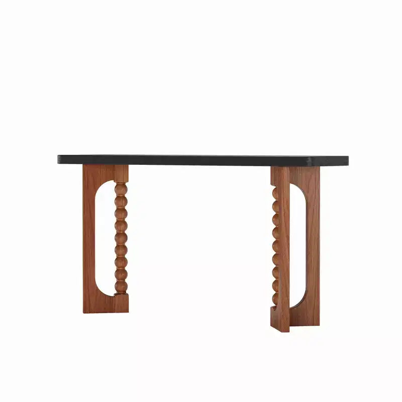 Consolle rustica nera e marrone, stile fattoria, 1 pezzo