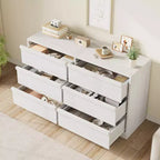 Cassettiera a 6 cassetti, Nero/Noce/Bianco/Color Legno, Legno, Singola