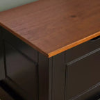Set da pranzo Linon Tobin Backless Nook Nero/Noce