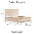 Set letto matrimoniale Queen in noce, stile metà secolo, per 1-2 persone (3 pezzi)