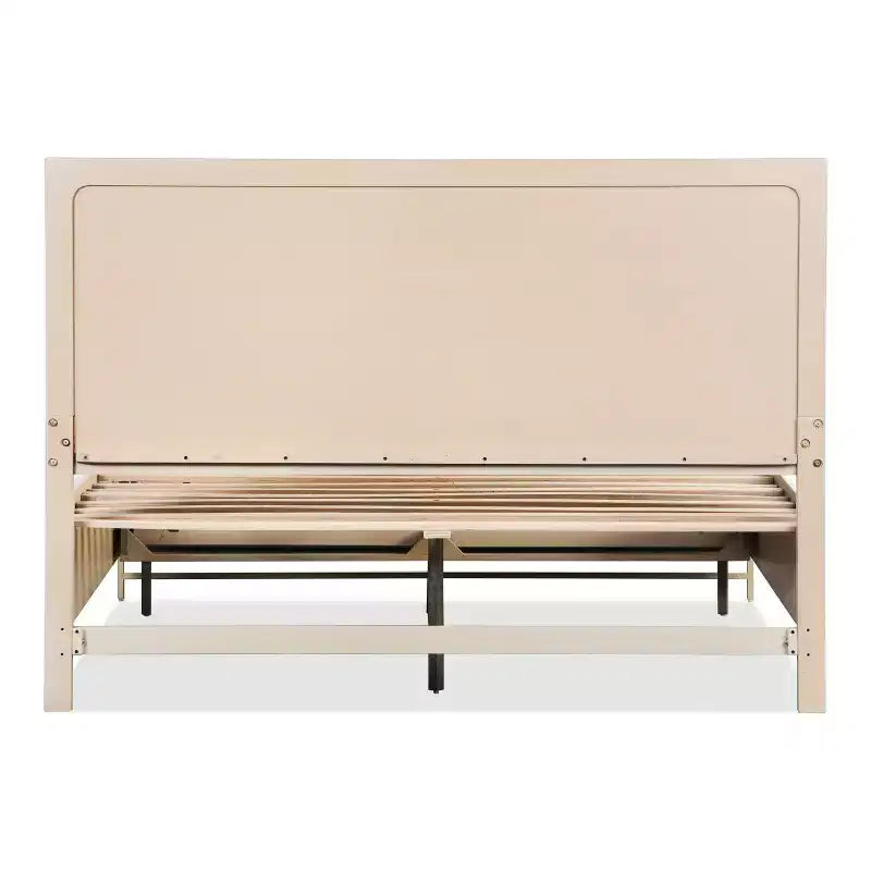 Set letto matrimoniale Queen in noce, stile metà secolo, per 1-2 persone (3 pezzi)
