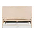 Set letto matrimoniale Queen in noce, stile metà secolo, per 1-2 persone (3 pezzi)