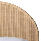 Letto matrimoniale Queen in rattan sbiancato dal sole – Stile Japandi, 2 posti letto