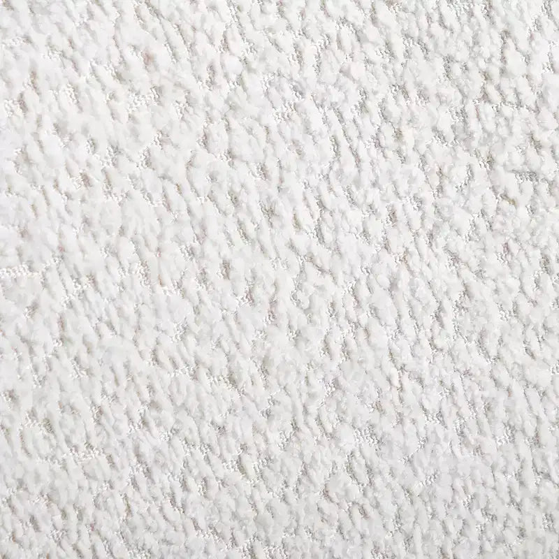Letto a piattaforma basso con testiera curva in bouclé Noce, per 1 persona