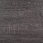 Comodino nero/nero a 1 cassetto con ripiano aperto, singolo