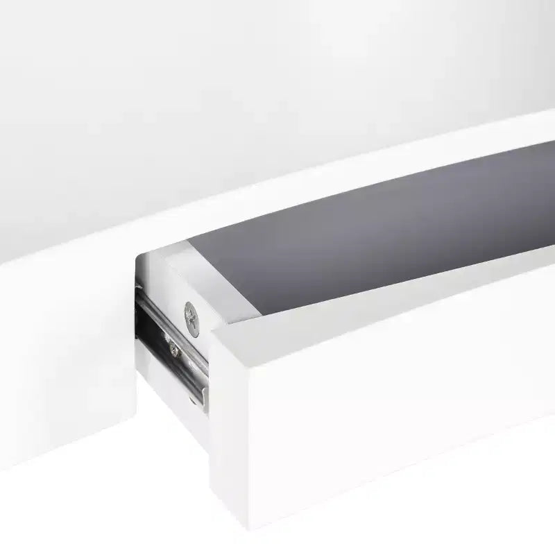 Scrivania bianca con cassetto, per 1 persona