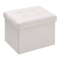 Panca ottomana pieghevole in velluto da 40,6 cm – Beige / Grigio / Rosa, posto singolo