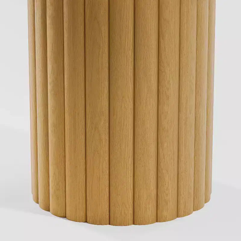 Tavolo da pranzo rotondo marrone Mid-Century, per 6 persone, base a piedistallo