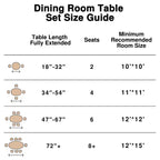 Tavolo da pranzo rotondo marrone Mid-Century, per 6 persone, base a piedistallo