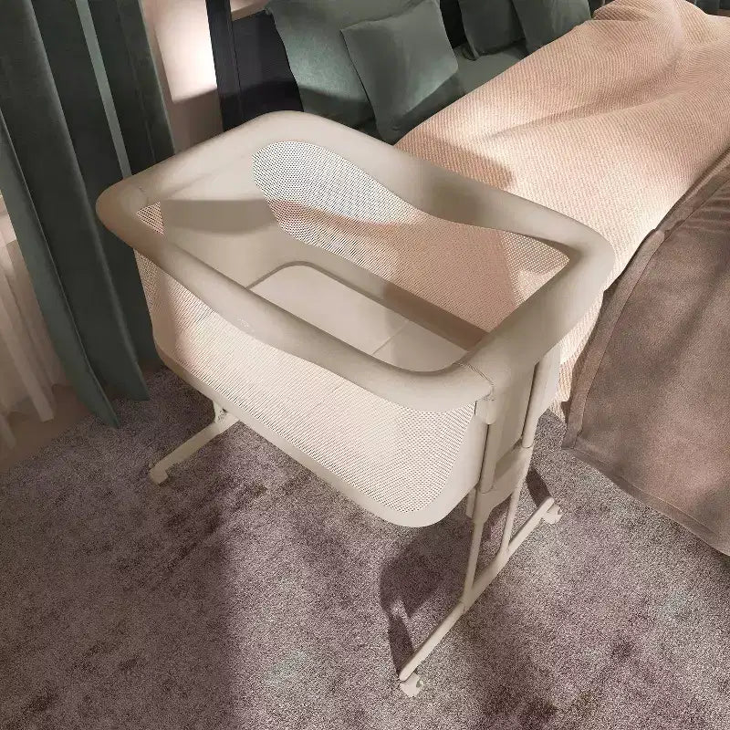 Culla pieghevole portatile grigio scuro/grigio perla, 1 bambino, 0-6 mesi