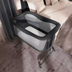 Culla pieghevole portatile grigio scuro/grigio perla, 1 bambino, 0-6 mesi